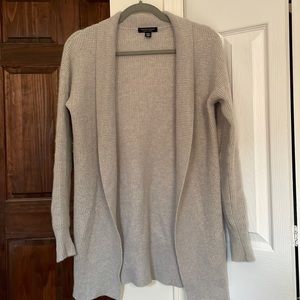 Saks Fifth Gray Cashmere Cardigan